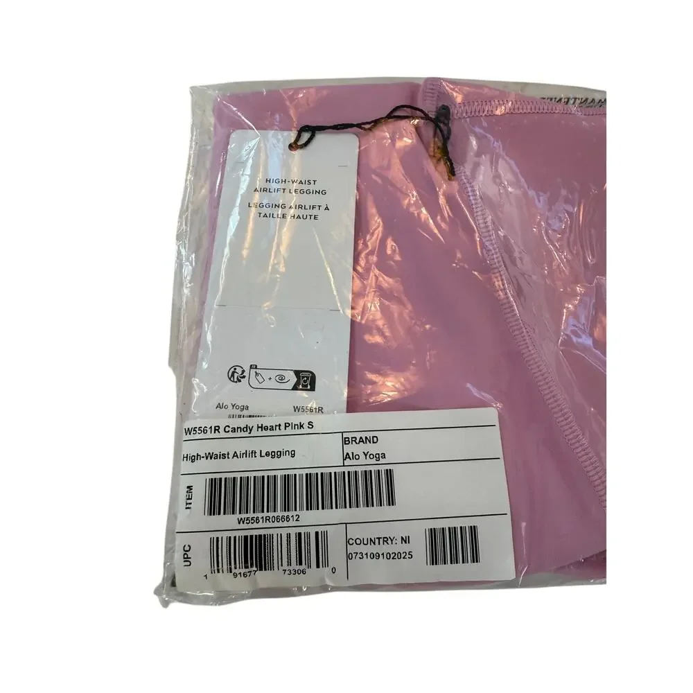 NWT Alo Yoga High-Waist Airlift Legging Candy Pink Size Small - Picture 5 of 5